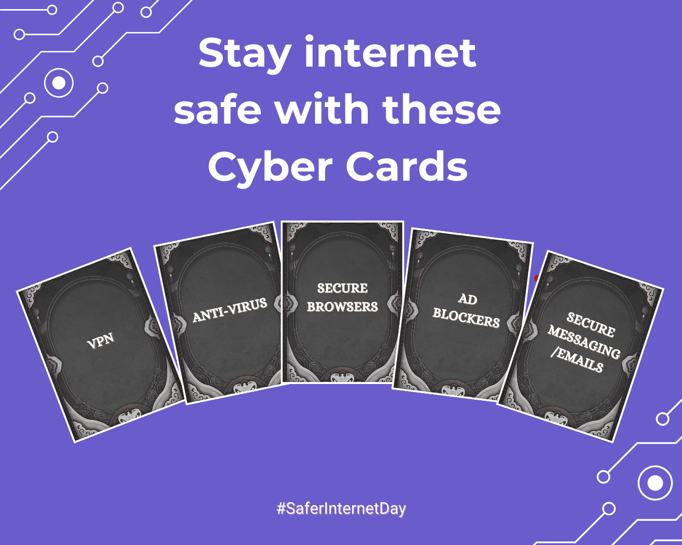 Stay internet safe with a pack of playing cards