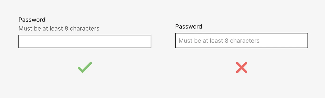 showing hint text on a form