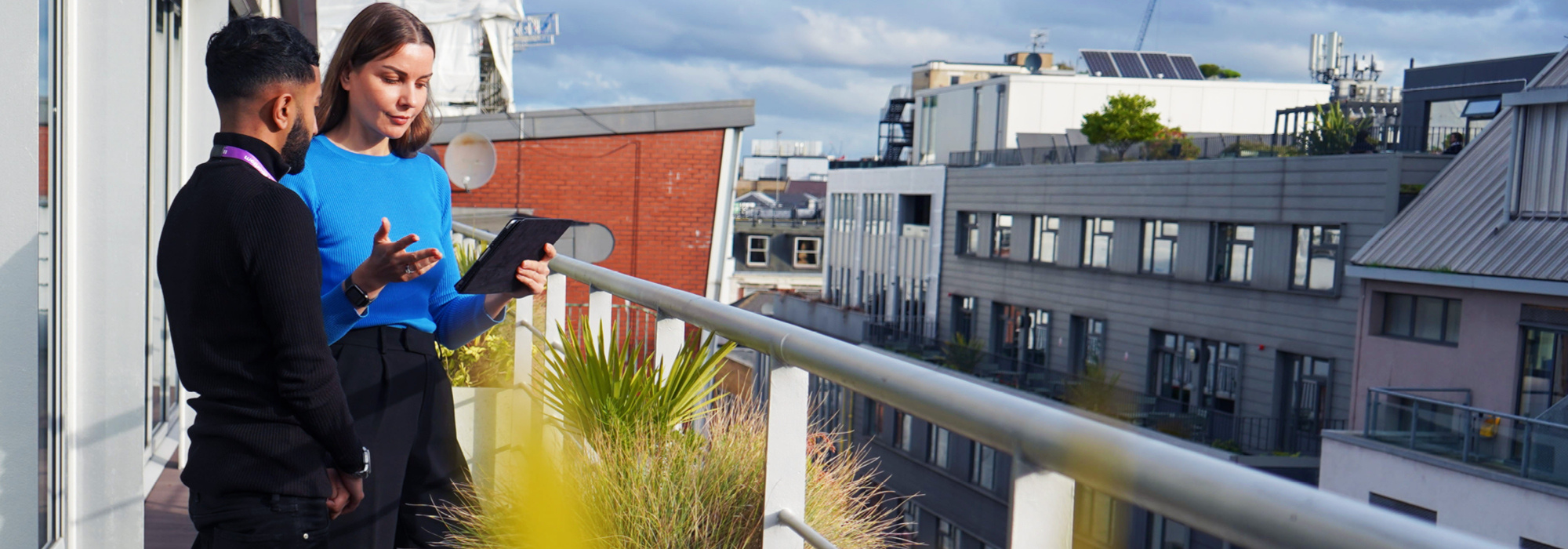 Decorative photographs of Methods employees in our London office