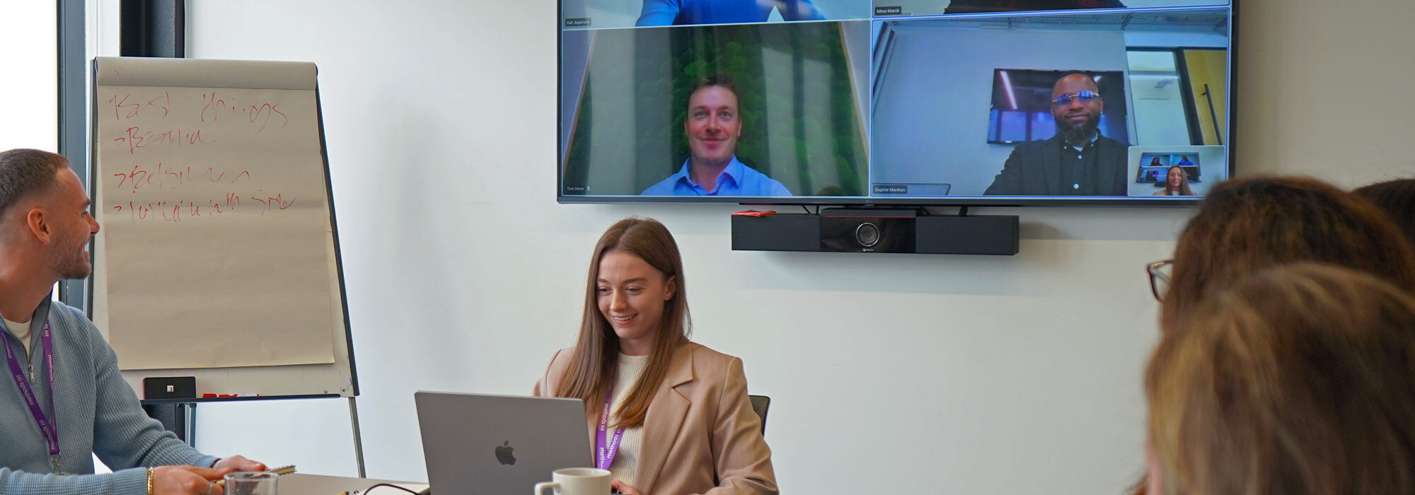 Decorative photographs of Methods employees in our London office